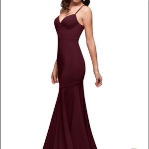 Azazie Jessie Cabernet Bridesmaid Dress